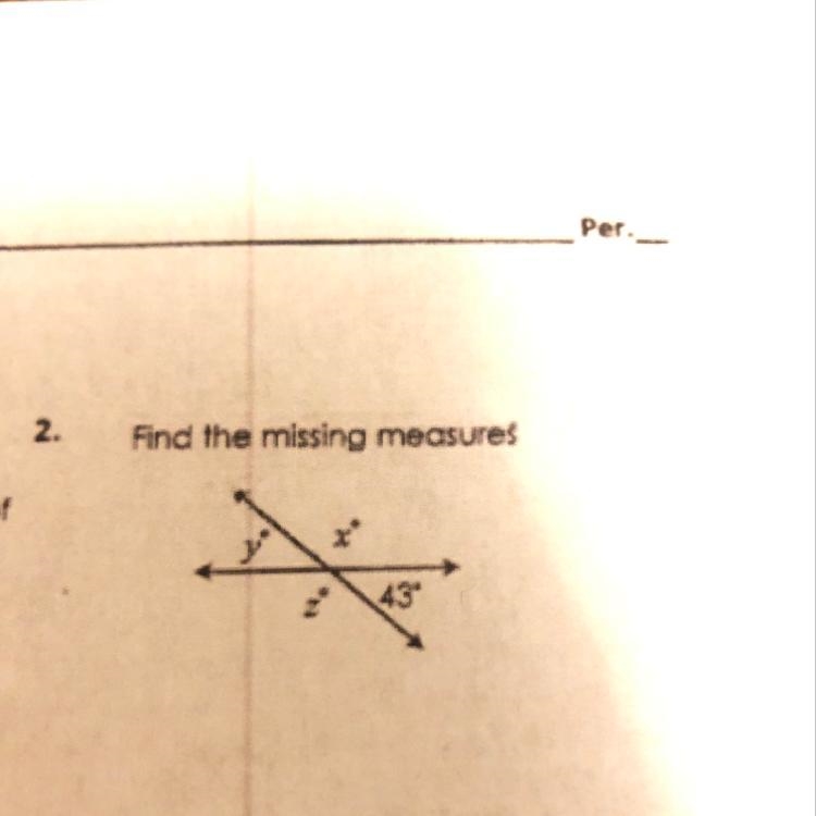 Find the missing measures 43-example-1