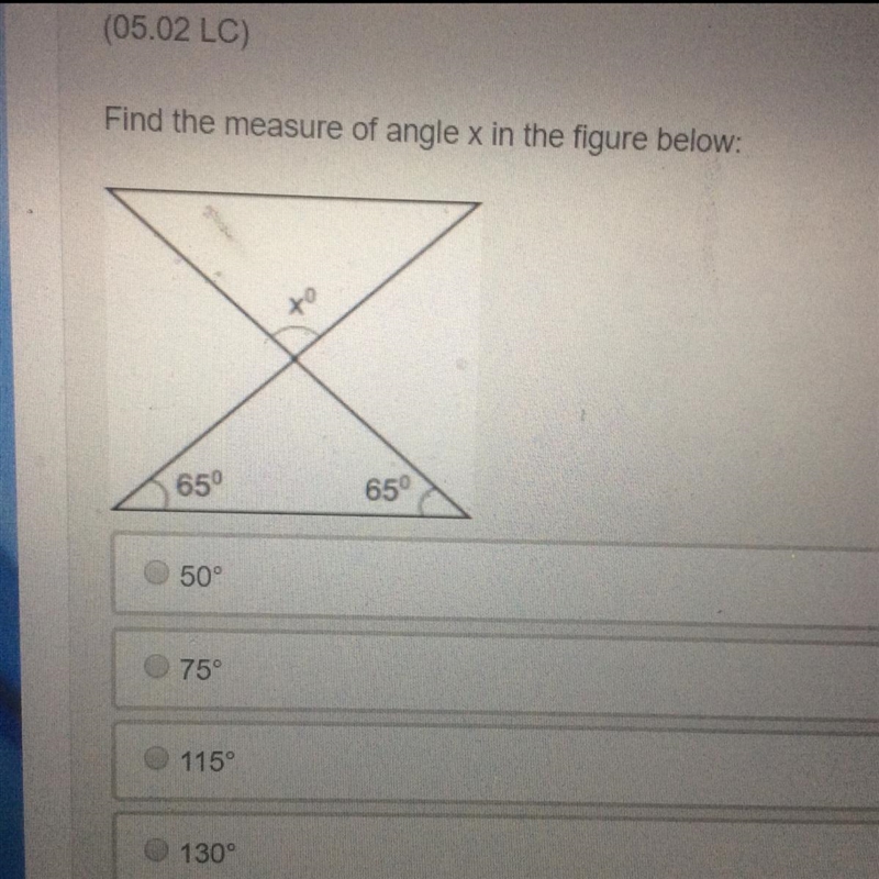 Find the measure of angle X in the figure below-example-1