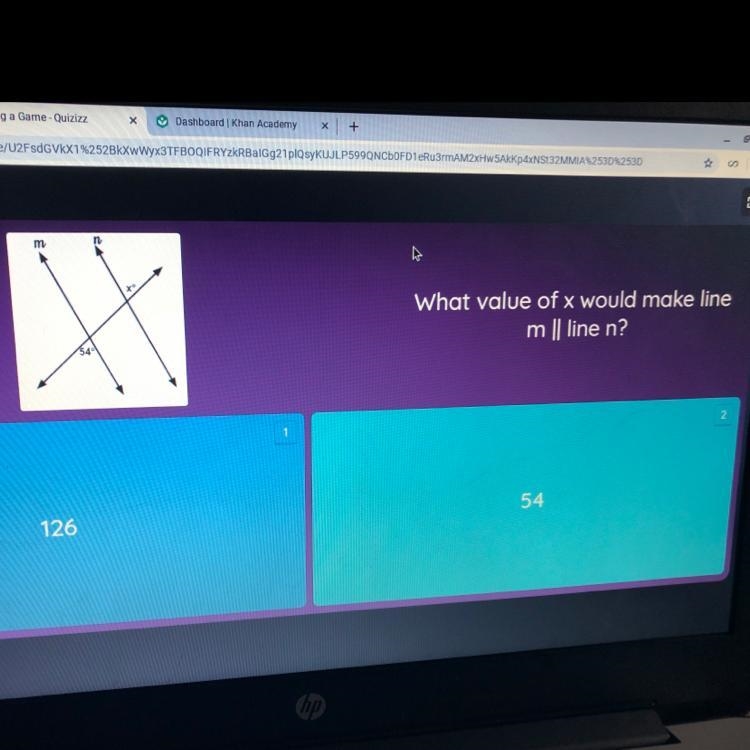 What value of x would make line m || line n?-example-1