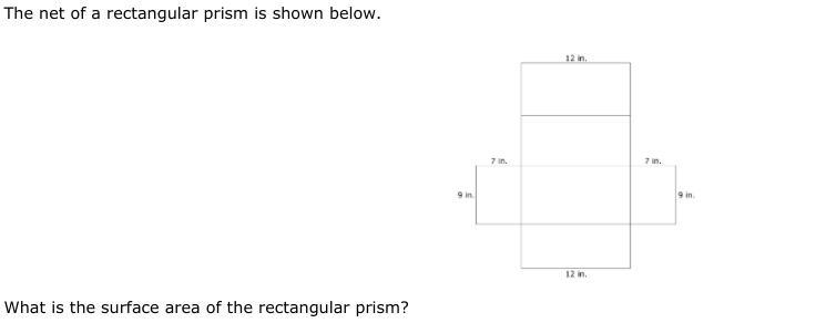 The net of a rectangular prism is shown below. 28624 What is the surface area of the-example-1