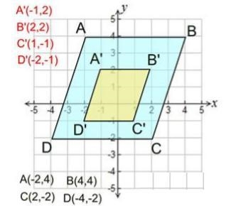 I NEED help and FAST!! :( 3. Consider this dilation. (a) Is the image of the dilation-example-1