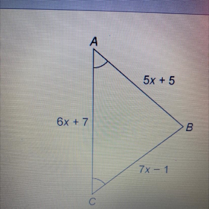 What is the length of side AC of the triangle? Pls hurry-example-1