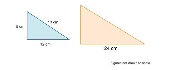 Consider the original triangle and its enlargement. Figures not drawn to scale. What-example-1