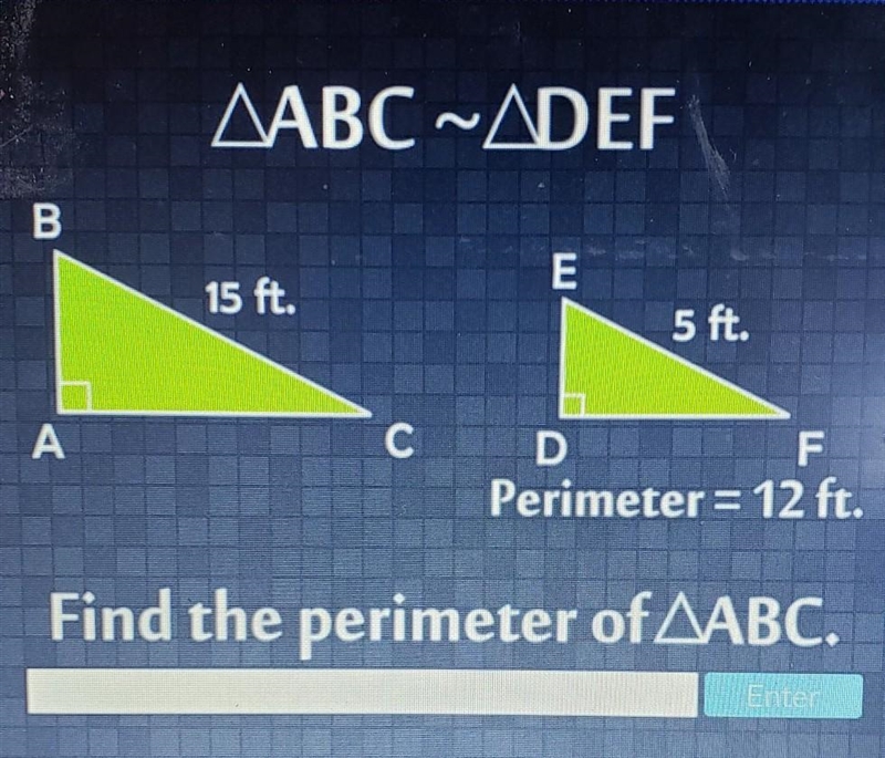 Find the perimeter of AABC.​-example-1