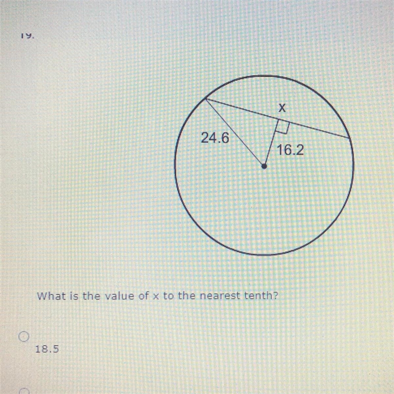 What is the value of x to the nearest tenth? 18.5 29.5 37.0-example-1