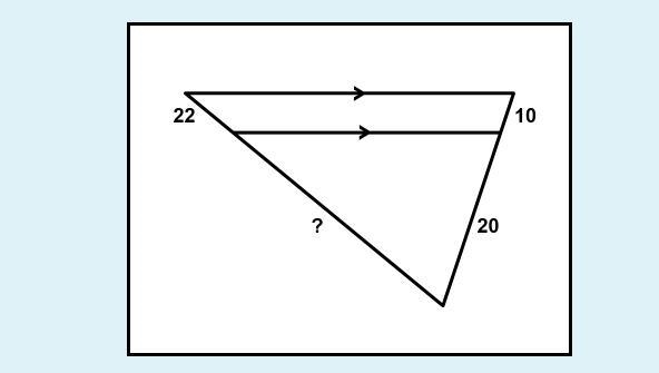 Can you find the missing segment to the triangle in the attached image-example-1