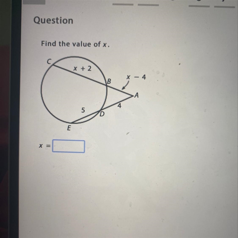 Find the value of x. x=-example-1