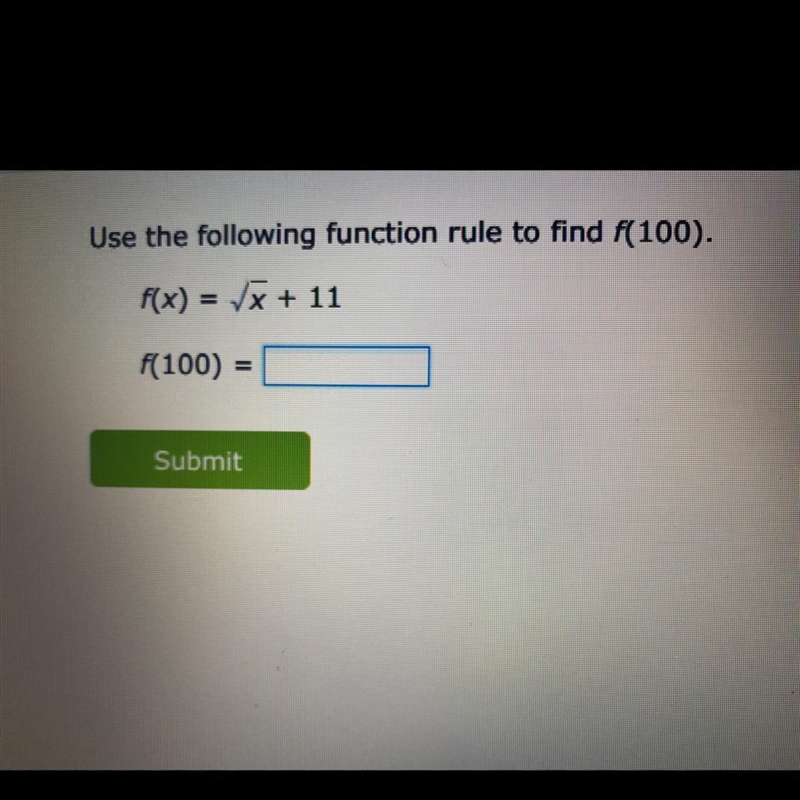 Find f(100) and show how to solve-example-1