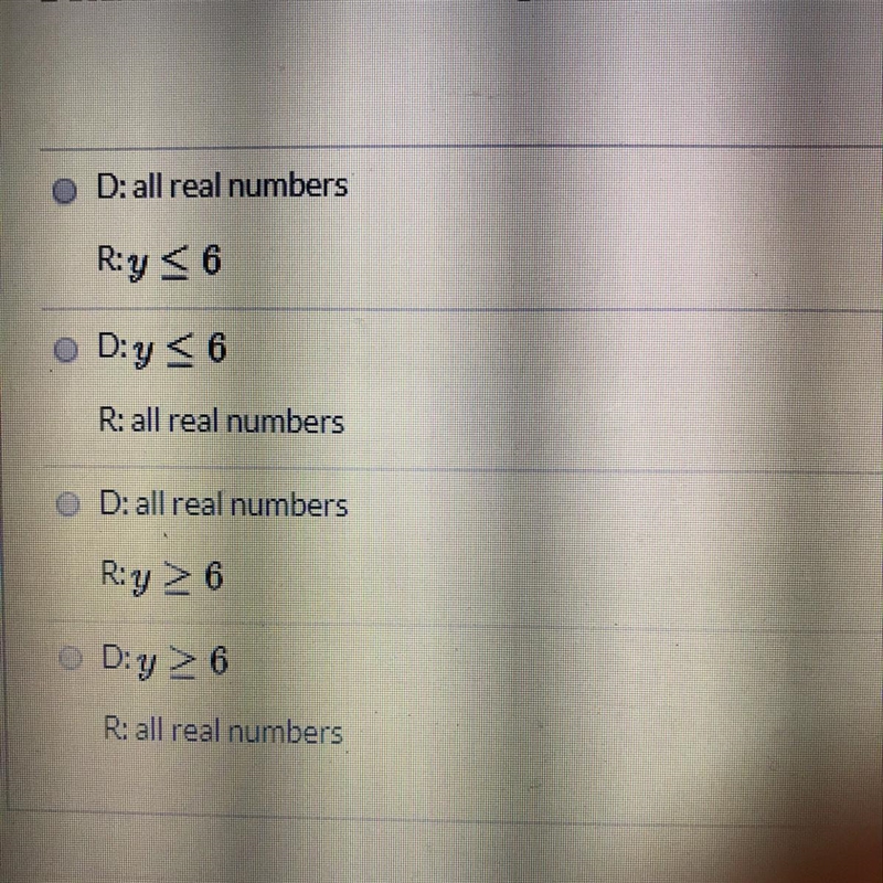 Determine the domain and range of the graph below.-example-1