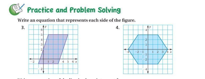 Write an equation that represents each side of the figure-example-1