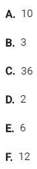 PLEASE HELP! A triangle has two sides of lengths 6 and 6. What value could the length-example-1