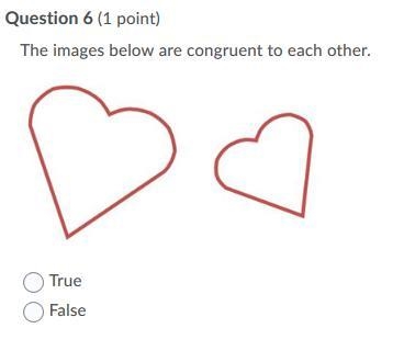 The images below are congruent to each other.-example-1