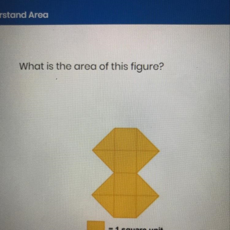 What is the area of this figure? = 1 square unit-example-1