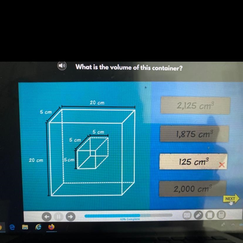 What is the volume of this container ?-example-1