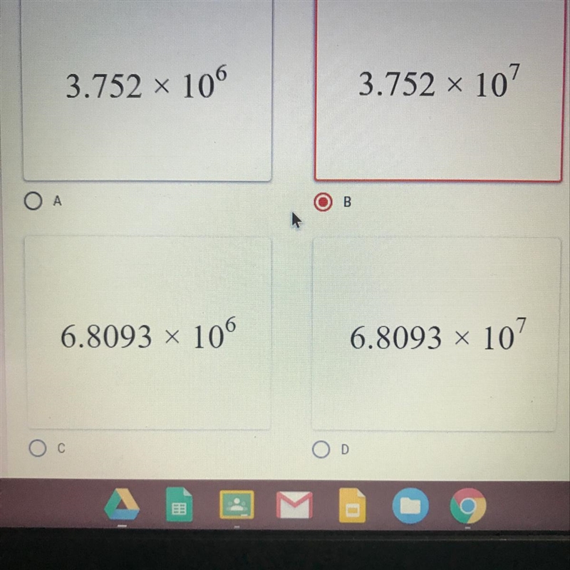 The radius of Jupiter is 7.149 107 meters while the radius of Mars is3.397 x 106 meters-example-1