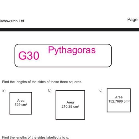 Can somebody please help me, I really suck at pythagoras :(-example-1