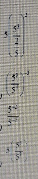 Which expression is not equal to 125​-example-1