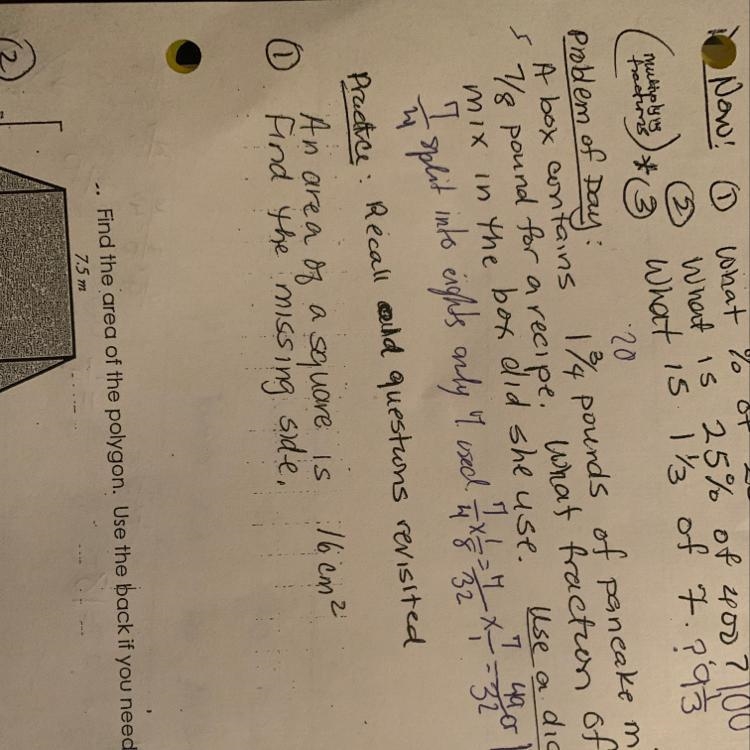 An area of a square is 16cm2. Find the missing side-example-1