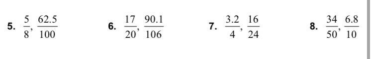 Tell whether the ratios form a proportion Someone please help!-example-1