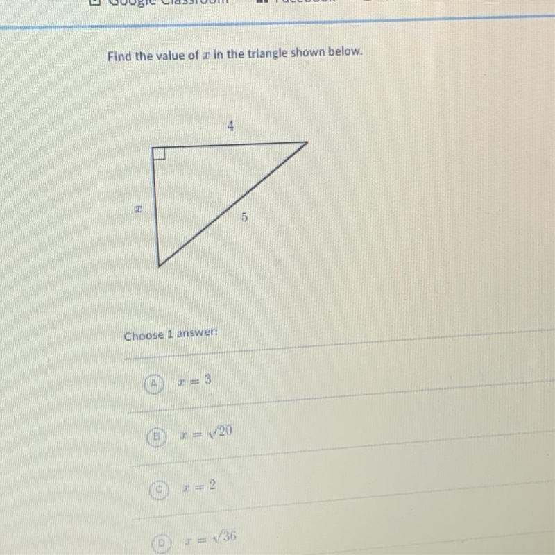 What is the value of x ?-example-1