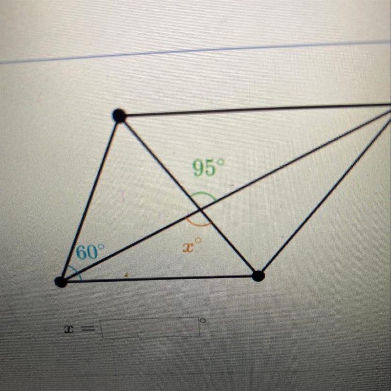 Find the missing angle..? x=?-example-1