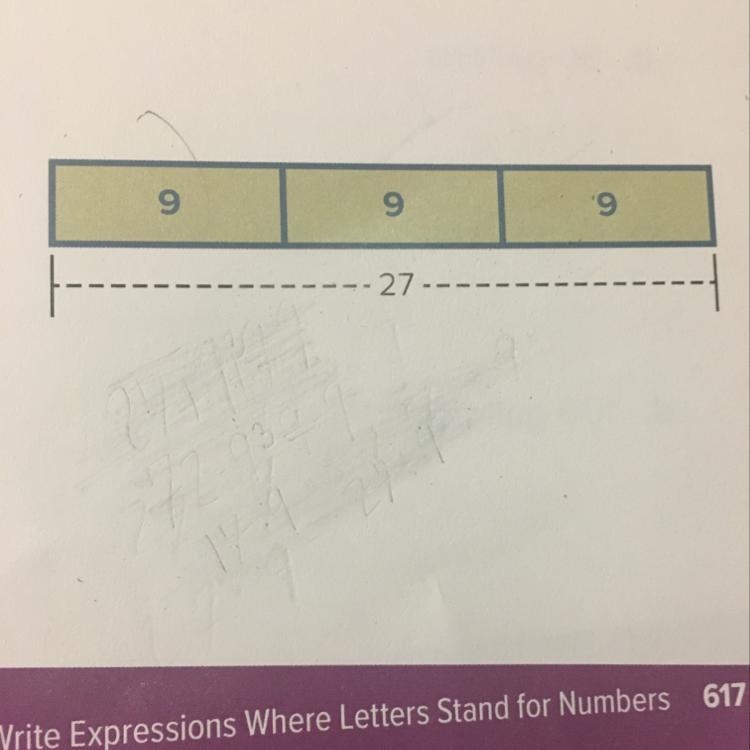 4. Write an equation represented by this tape diagram using these operations. a. addition-example-1