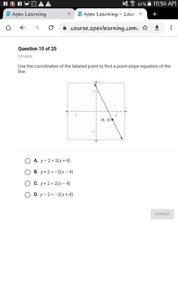 Please help me what is an equation of the line that is perpendicular to y + 1 = –3(x-example-1