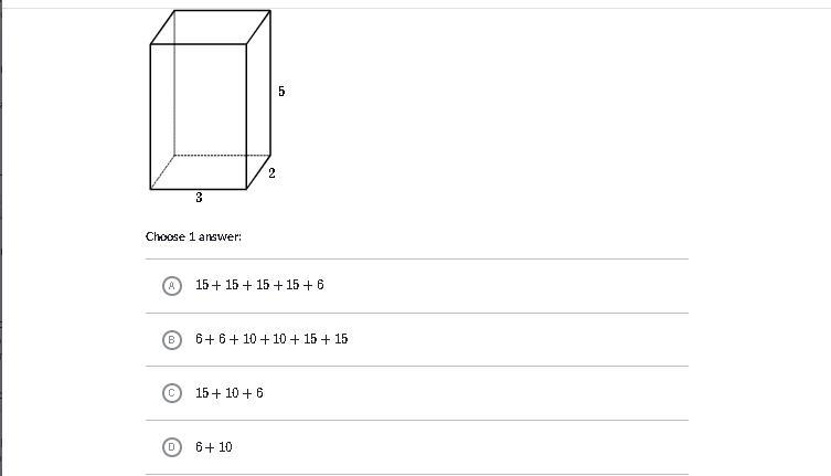 Which expression can be used to find the surface area of the following rectangular-example-1