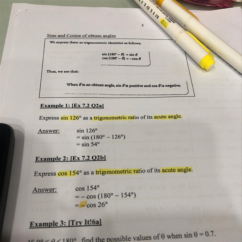 Hi:) anyone able to explain why at the TOP , they said cOS (180-0) = -cos 0 but for-example-1