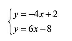 Determine the solution by using substitution. Write your answer as a point below (x-example-1