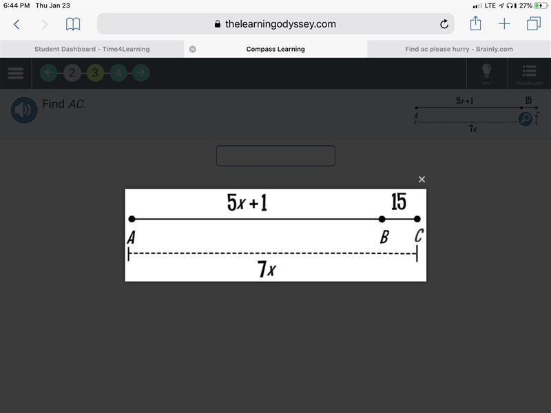 Find ac please hurry the second one is the one I need help with please hurry-example-2