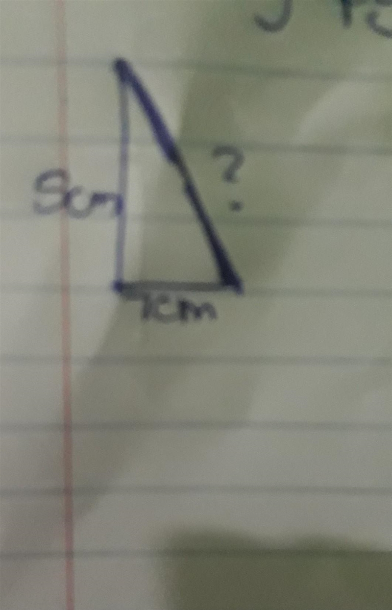 Find the length of the hypotenuse using pythagorean theorem ​-example-1