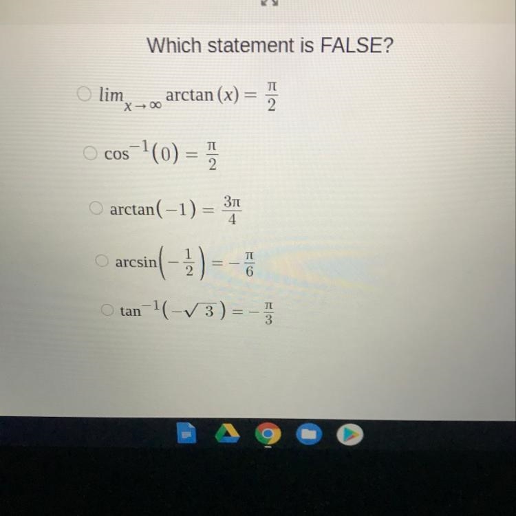 Which statement is FALSE?-example-1