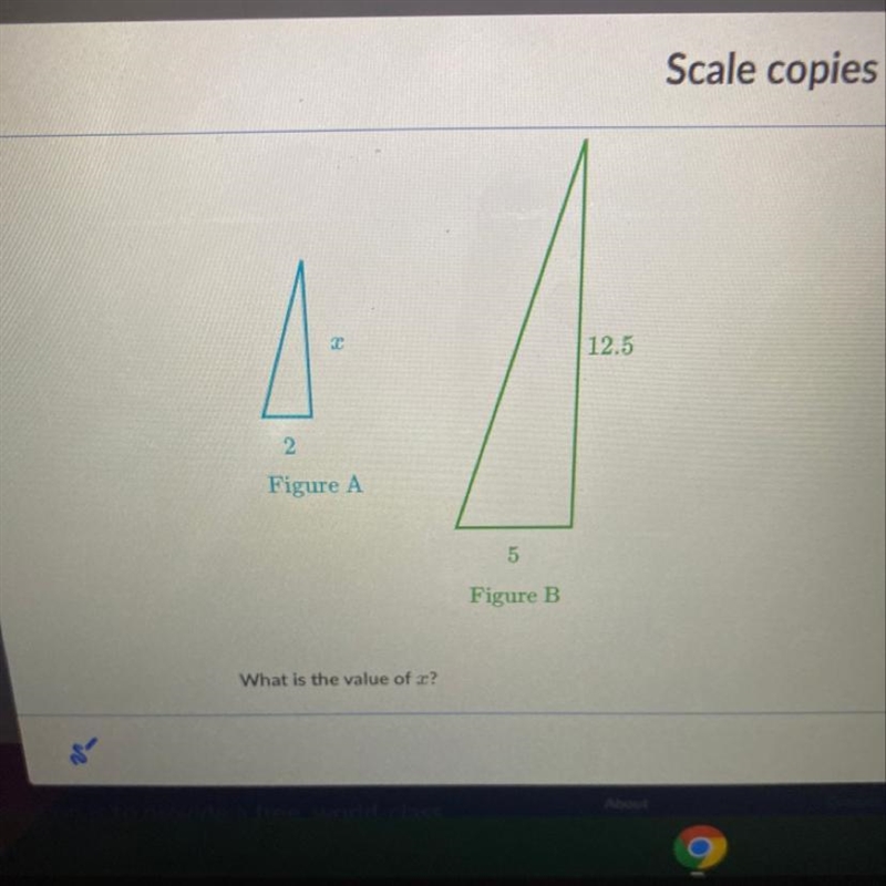 What is the value of x-example-1