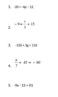 I need you to show your work for each problem 1-5-example-1