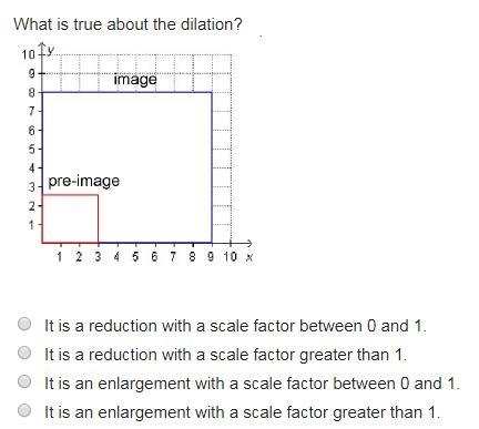 PLZ HELP WILL GIVE BRAINLIEAST FOR BEST ANSWER What is true about the dilation? (image-example-1