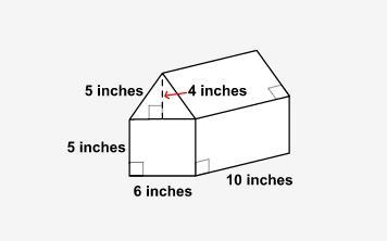 A cardboard carrying box has the dimensions shown below. How many square inches of-example-1