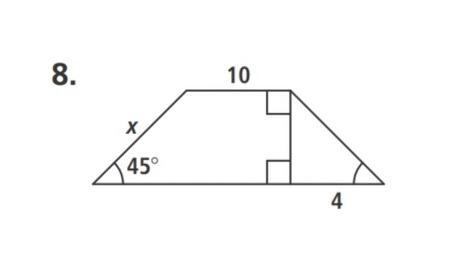 Find the value of x and simplify to the simplest radical form.-example-1