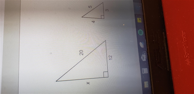 The triangles are similar. What is the value of x?-example-1