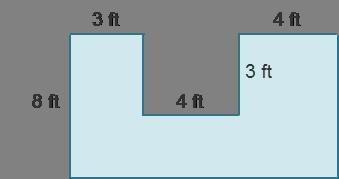 Ariq’s design for a swimming pool is shown here. What is the area of the pool cover-example-1