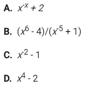 Which of the following is a polynomial?-example-1