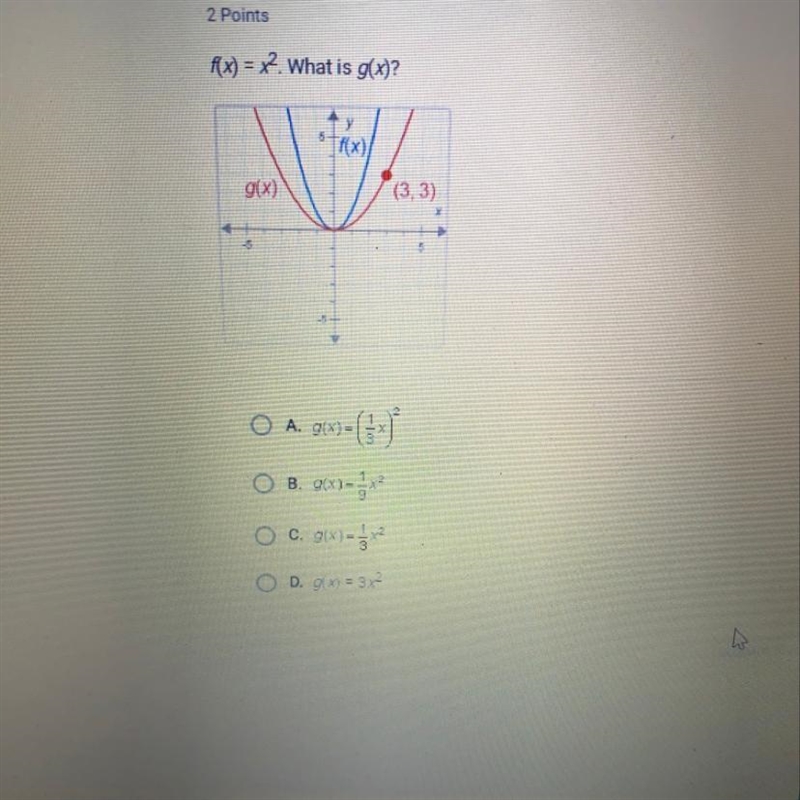 F(x)=x^2. What is g(x)-example-1