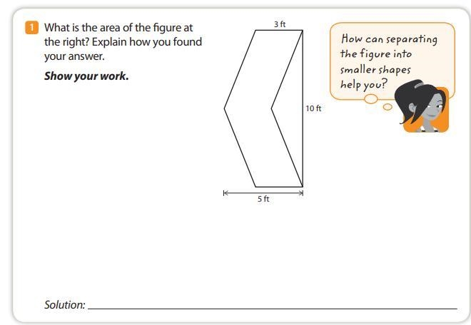 What is the area of the figure at the right? explain how you found your answer. ANSWER-example-1