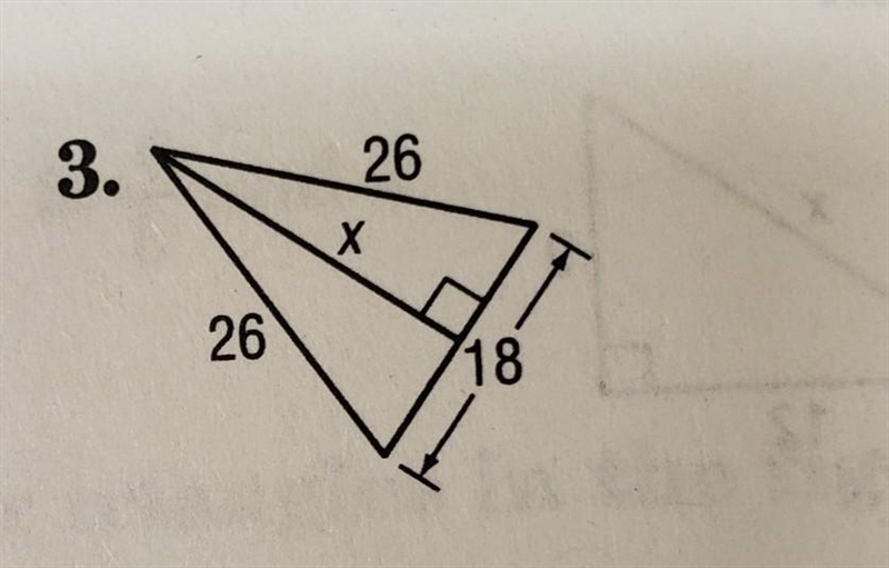 Find x using Pythagorean theorem​-example-1