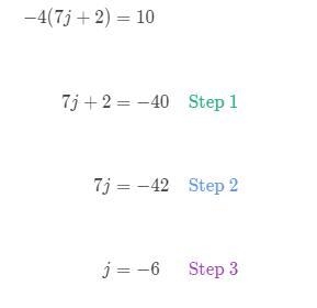 Carly tried to solve an equation step by step. Find Carly's mistake.-example-1