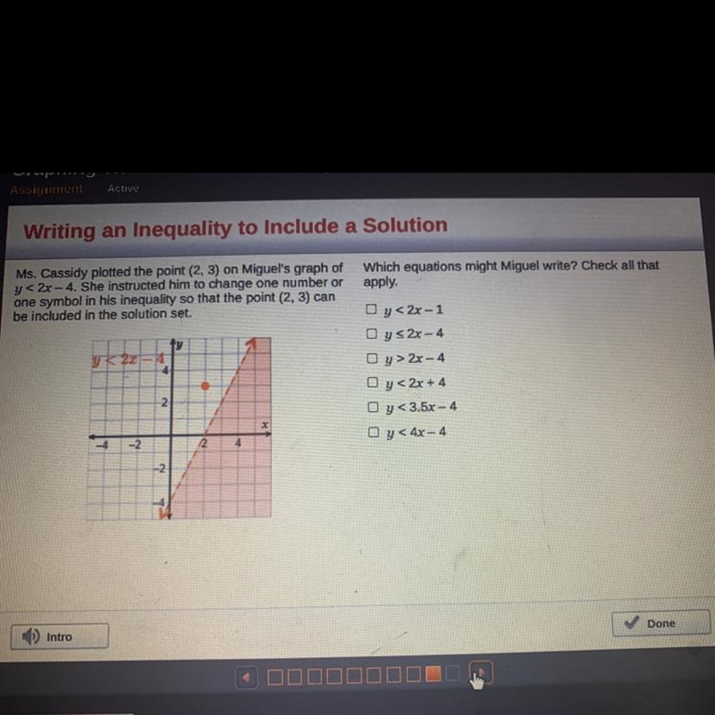 Which equations might Miguel write? Check all that apply. Plz help-example-1