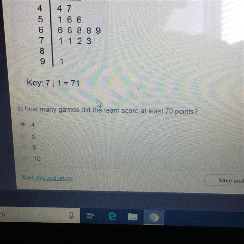 WILL GIVE BRAINELIST WHOEVER ANSWER FIRST The stem and lead plot shows the number-example-1