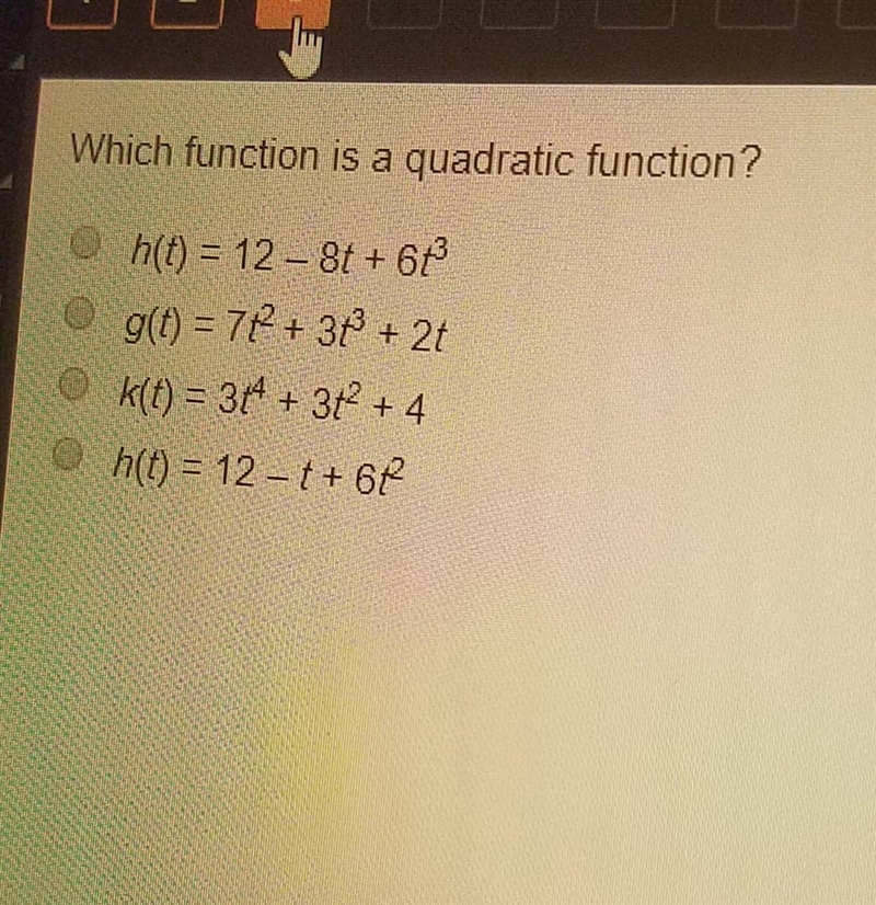 Which function is a quadratic function ​-example-1