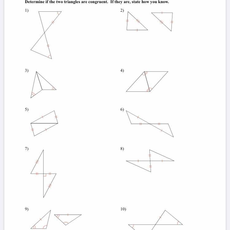 Determine if the two triangles are congruent. If they are, state how you know.-example-1