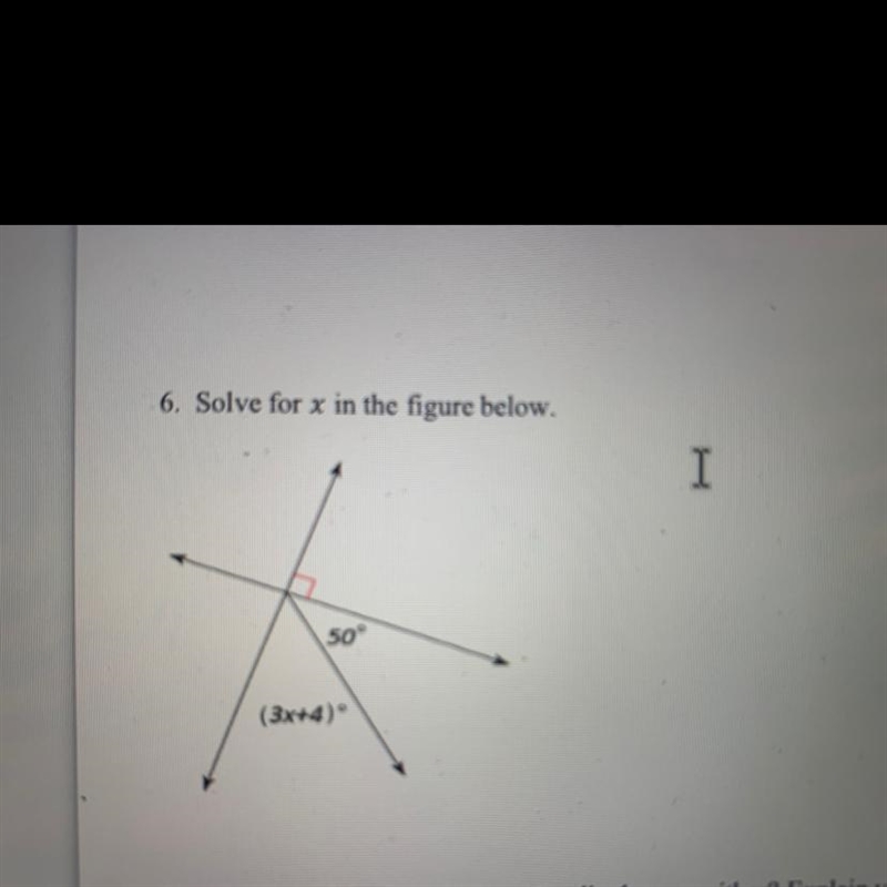 HELP!! Solve for x in the figure below!-example-1